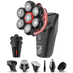 Head Shavers for Bald Men, 7D Head Shaver with LED Display, 3 Adjustable Modes, 10000 RPM High Speed Motor, Tornado Black