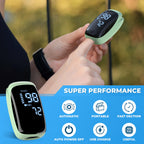 Finger Pulse Oximeter, Fingertip Blood Oxygen Saturation with Pulse Monitor Rechargeable, Accurate Spo2 Reading for Home, Outdoor Sports，Green