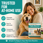 Pyrantel Pamoate and Praziquantel De-wormer Tablet for Medium & Large Dogs