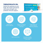 BLIS Throat Health Oral Probiotics K12 Immune Support, 60 Vanilla Lozenges