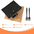Fish Grill Basket, Folding Portable Fish Grilling Baskets For Outdoor Grill