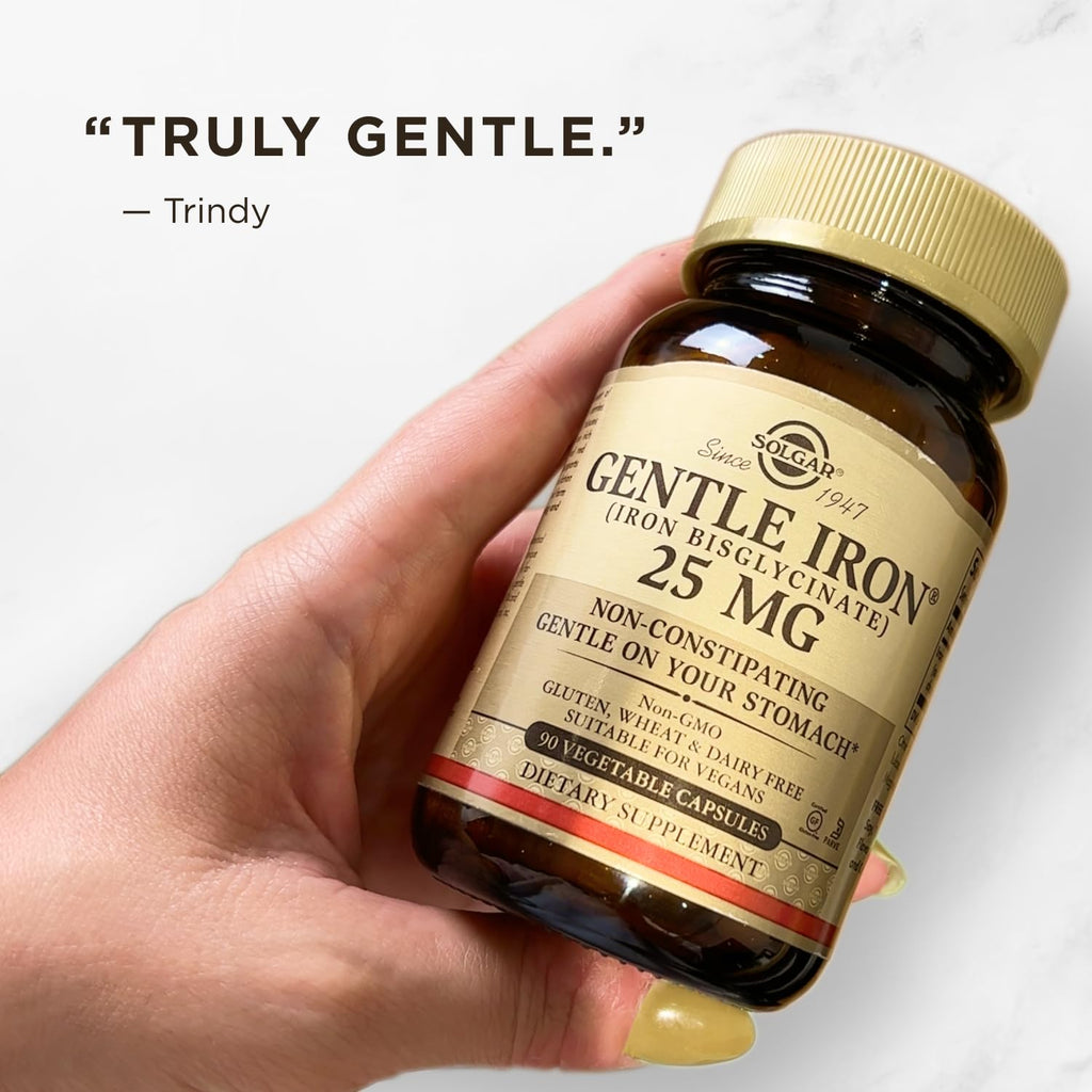 Solgar Gentle Iron, 180 Vegetable Capsules, Red Blood Cell Supplement