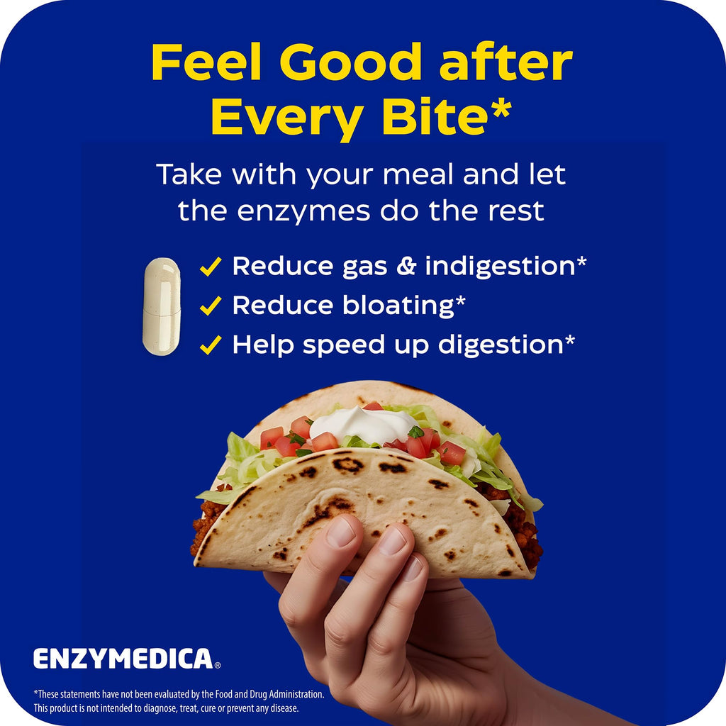 Enzymedica Digest Complete - Helps Gas & Bloating - 90 Caps | Digestive Enzyme Supplement for Women & Men, Enzyme Capsules for Digestion, Gut Health Support, Energy Support, Vegan
