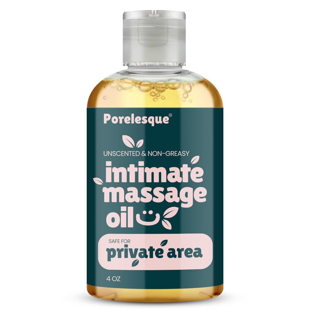 Intimate Massage Oil Safe for Genitals - Date Night Oil for Couples, 4oz