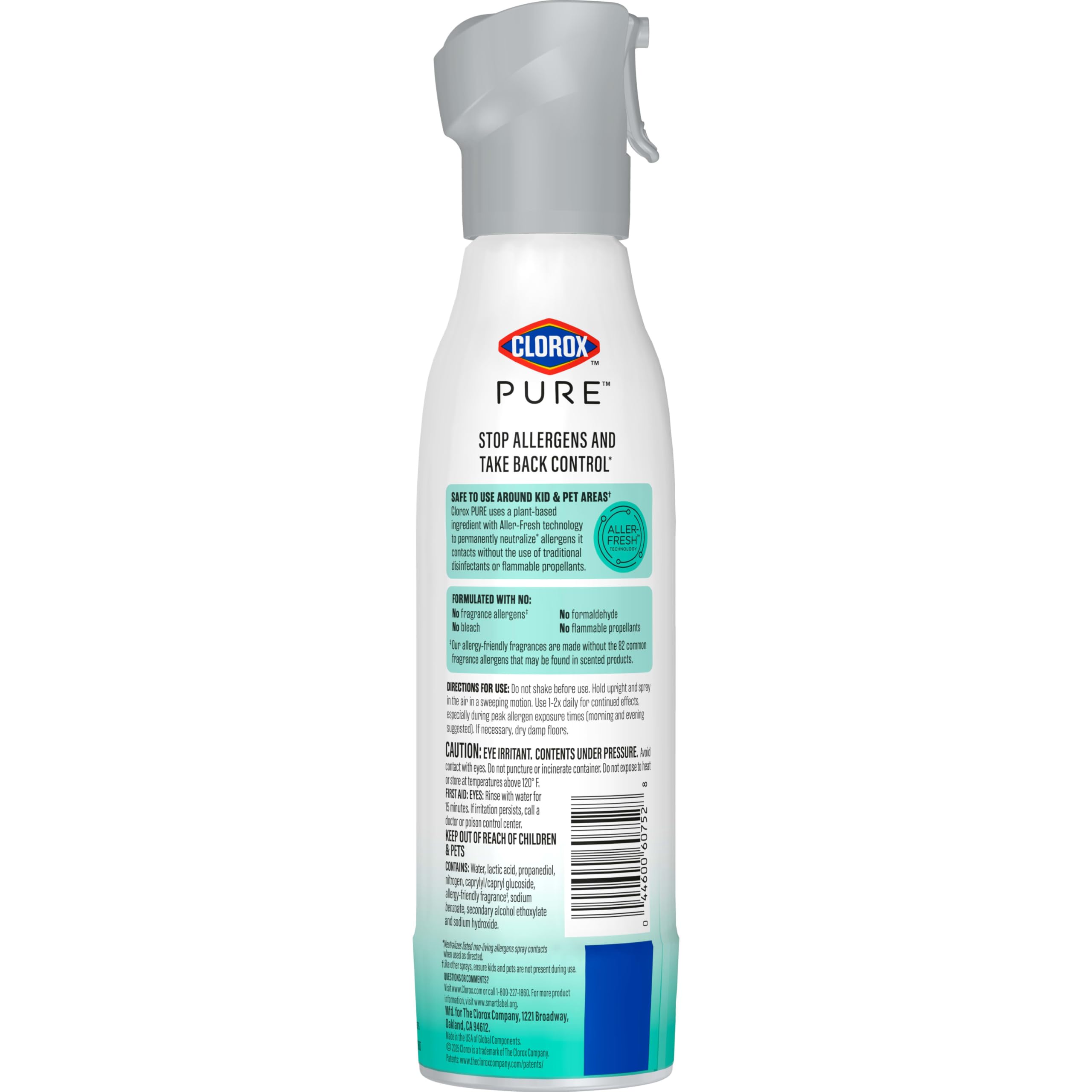 Buy now Clorox PURE Allergen Neutralizer Daily Air Spray, Clean Breeze, 8 Ounces at indiglob india