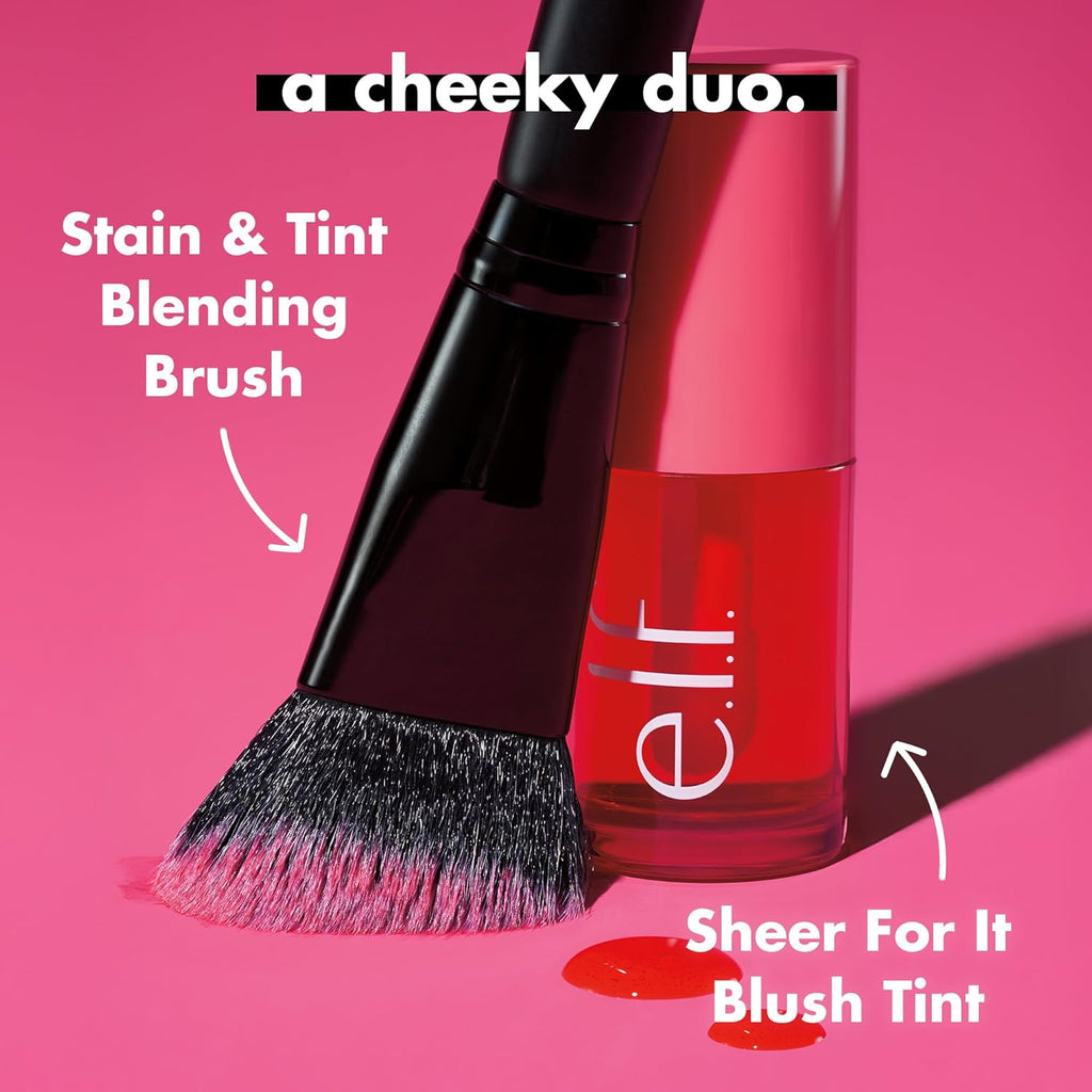 Buy now e.l.f. Sheer For It Blush Tint, Multi-Use, Long-Lasting Lip & Cheek Makeup, Creates A Natural Flush Finish, Vegan & Cruelty-Free, Cherry Cola at indiglob india