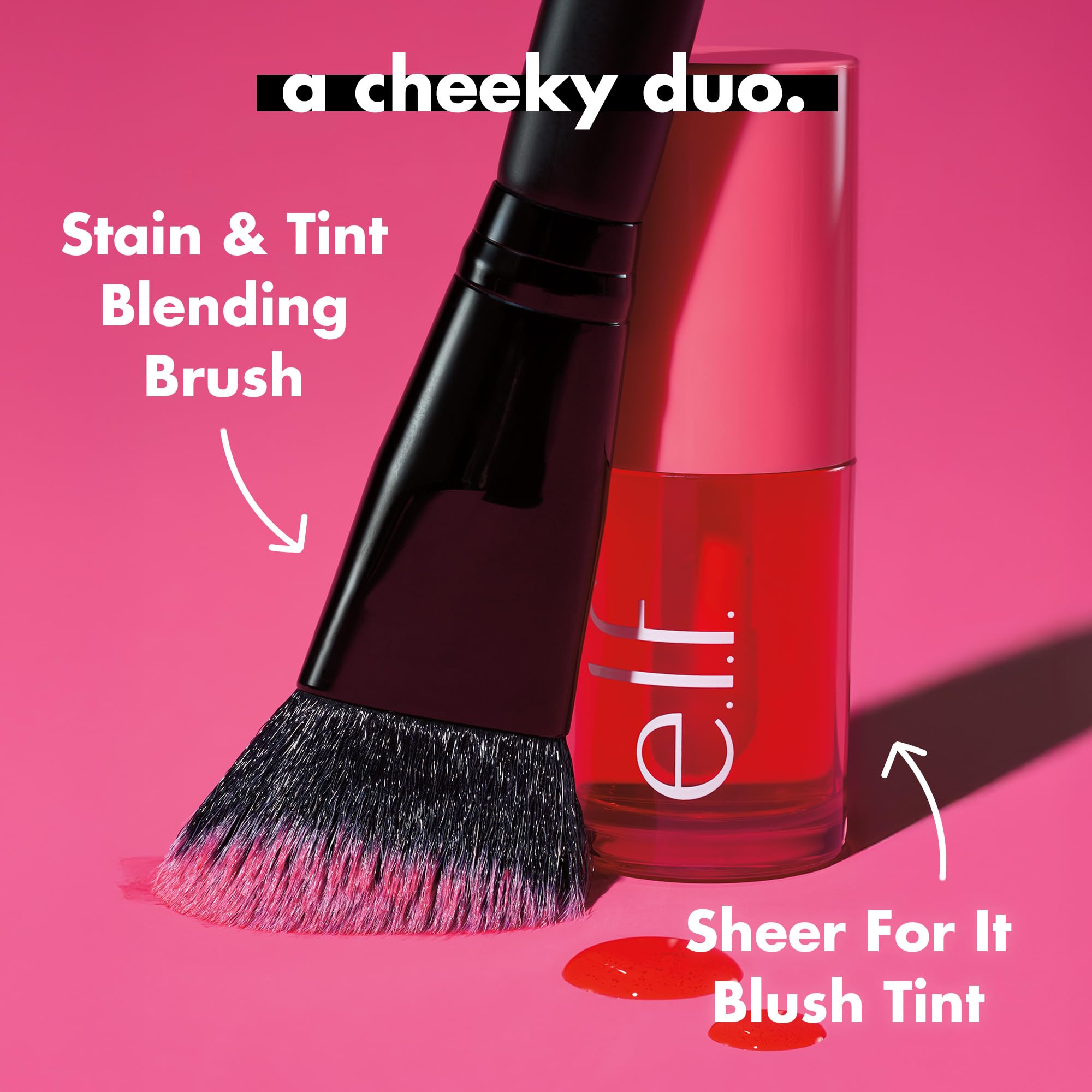 Buy now e.l.f. Stain & Tint Blending Brush, Liquid Blush Brush For Blending & Creating An Even Finish, Made With Synthetic Bristles, Vegan & Cruelty-Free at indiglob india