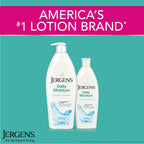 Jergens Daily Moisture Body Lotion For Dry Skin, 21 fl oz | Silk Proteins, Citrus Extracts, Instantly Relieves Roughness, Smooths Texture, Long-Lasting Moisture