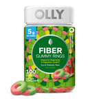 OLLY Fiber Gummy Rings, Digestive Health Supplement, Berry Melon - 50 Count