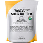 Buy now Mary Tylor Naturals Organic Shea Butter 1 lb â€” USDA Certified Raw, Unrefined, Ivory From Ghana Africa â€” Great for Hair, Skin and all your DIY Projects at indiglob india