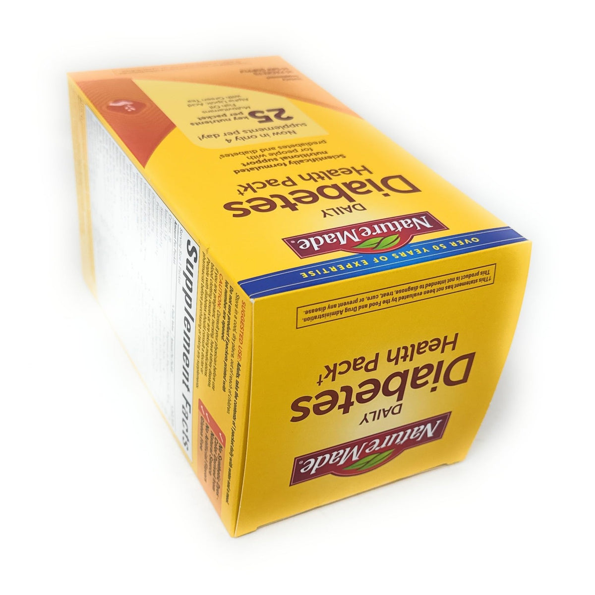 Nature Made Daily Diabetes Health Pack, Dietary Supplement for Nutritional Support, 60 Packets,Now in only 4 Supplements per Day,25 Key nutrients per Packet