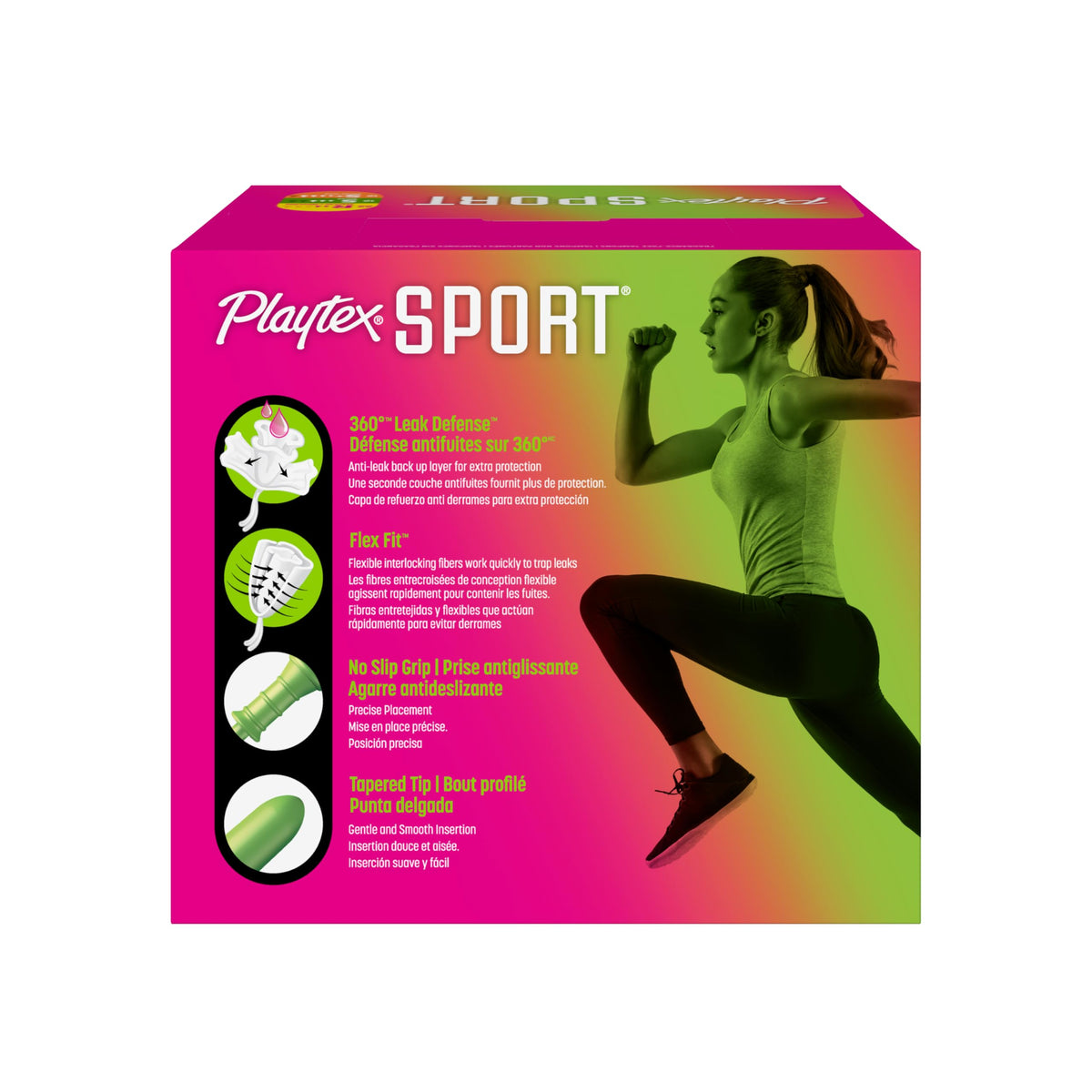 Playtex Sport Tampons Multipack, Regular/Super/Super Plus, No Fragrance, 46 ct