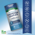 Nature's Truth Magnesium Complex Supplement 10 Forms | 60 Capsules