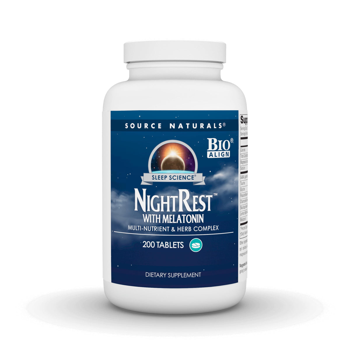 Source Naturals NightRest with Melatonin, 200 Tablets