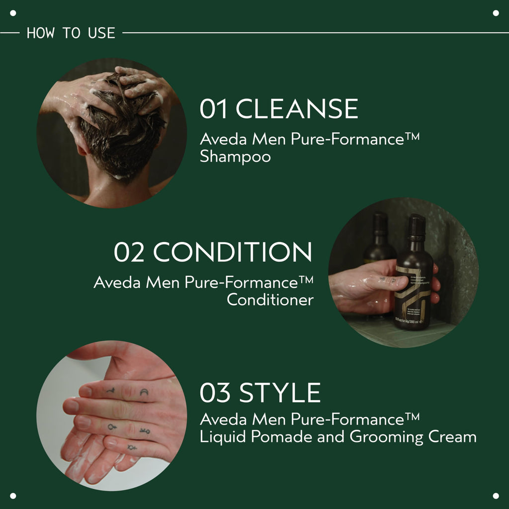 Aveda Men Pure-Formance Grooming Clay | Strong Pliable Hold | Matte Finish | Lightweight Hair Styling Clay | 92% Naturally Derived*, 2.5 Ounce