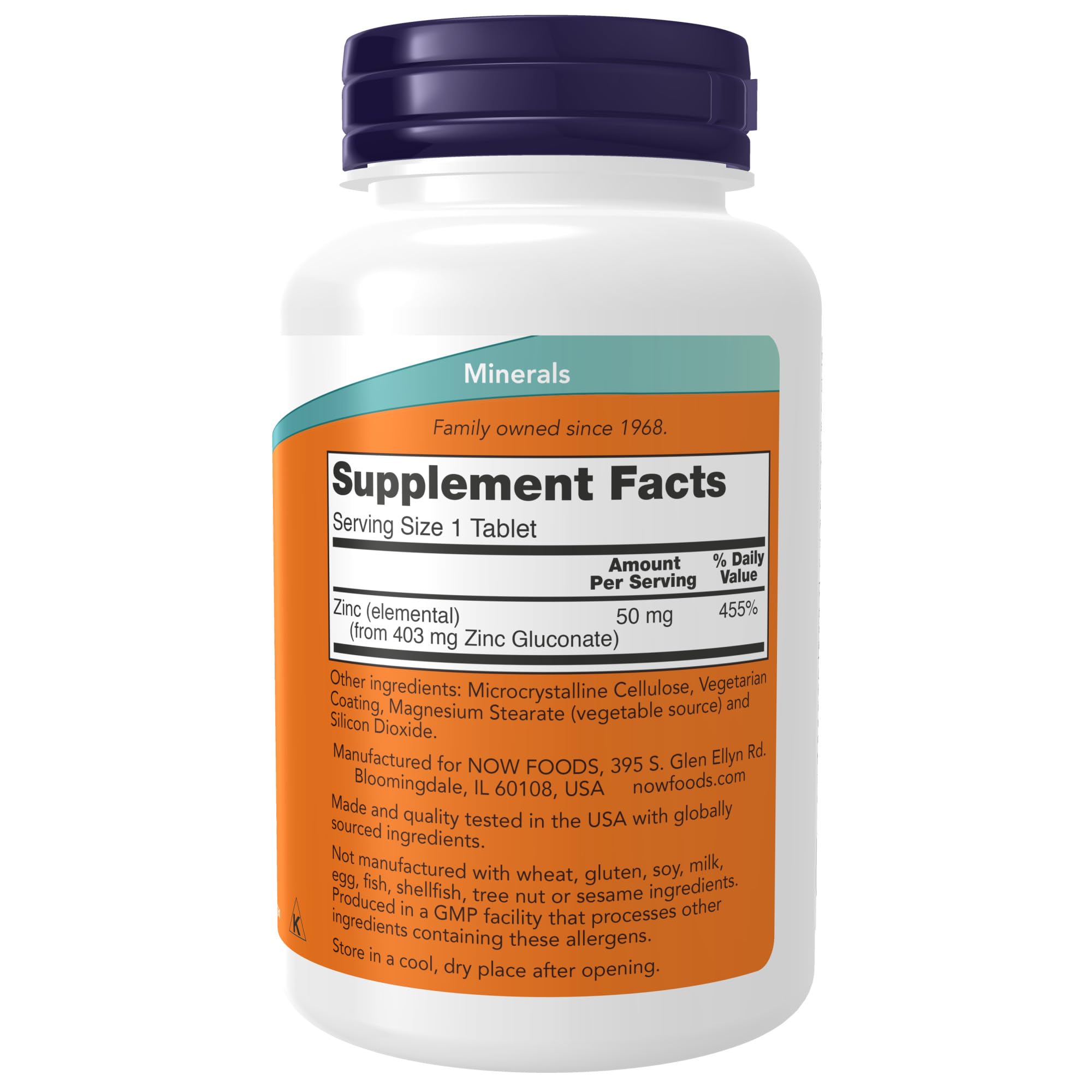 Buy now NOW Supplements, Zinc 50 mg, Tablets 250 Count (Pack of 1) at indiglob india