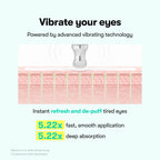 VT COSMETICS Reedle Shot Firming Eye Cream, 0.51 fl oz/15ml | 9-Peptide Complex, Bakuchiol & Hyaluronic Acid, Vibrating Metal Applicator for Puffiness, Fine Lines & Wrinkles