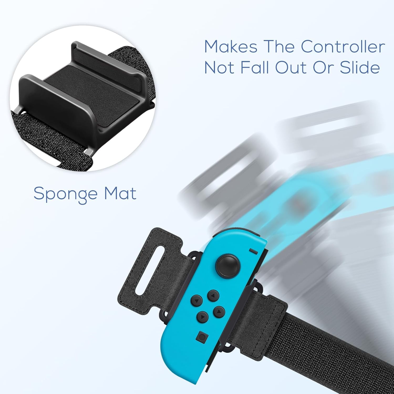 Buy now YUANHOT Wrist Bands for Nintendo Switch Just Dance 2025 2024 2023 & Zumba Burn It Up, Adjustable Elastic Straps for Switch & Switch OLED Joy Con Controller, 2 Pack Wristbands for Kid and Adult - Black at indiglob india