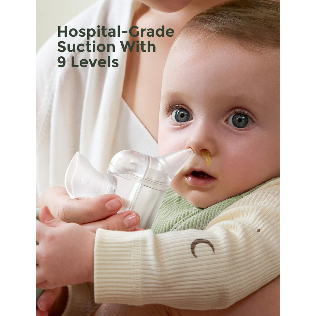 Momcozy BreezyClear Pro™ Nasal Aspirator for Baby, 75 kPa, 9 Levels