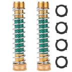 Garden Hose Extension Adapter, Hose Kink Protector with Coil Spring, 2 Pack