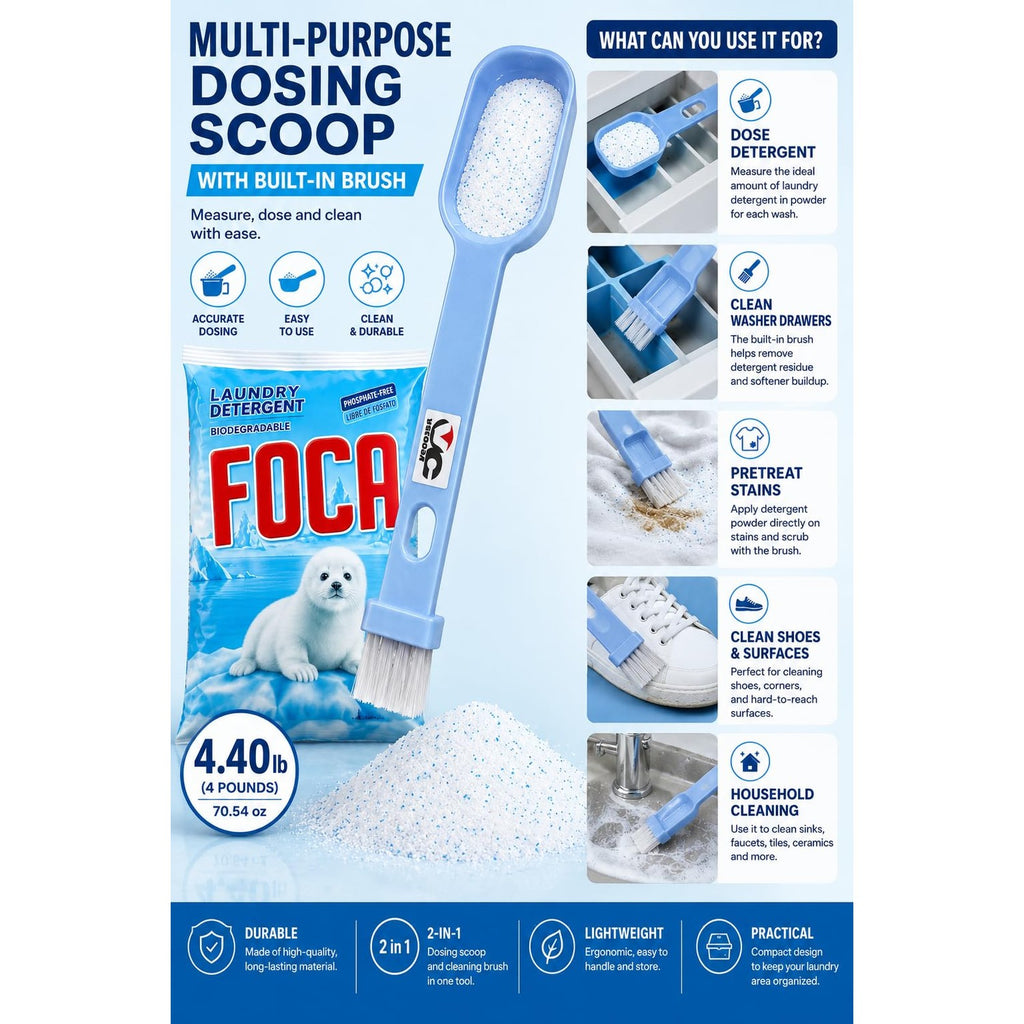 Foca Laundry Detergent 4.4 lb Bag - with Spoon., 4.41 Pound (Pack of 1)