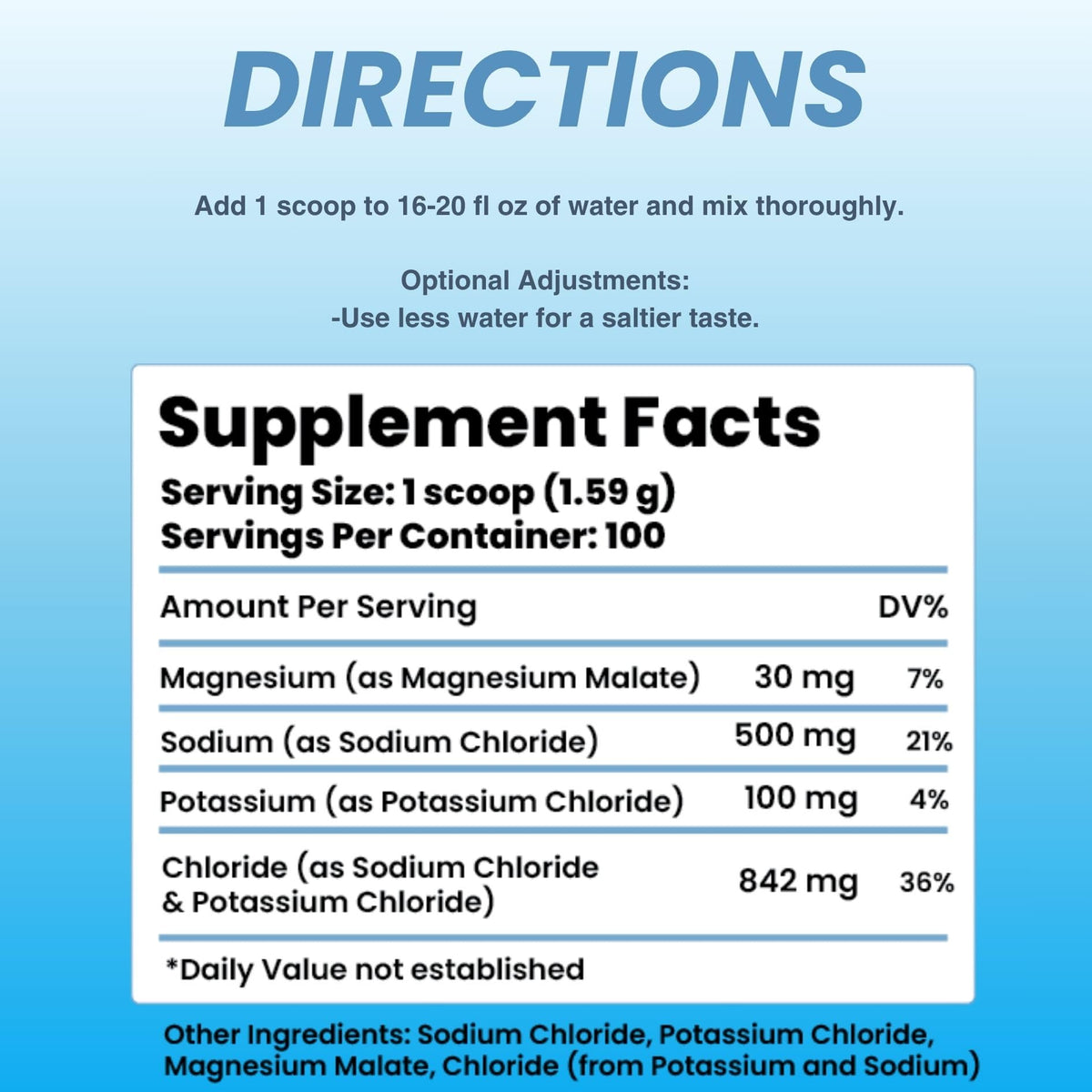 Unflavored Electrolytes - 100 Servings - Unflavored Electrolytes Powder - Unsweetened Electrolytes - Flavorless Electrolytes - Zero Carbs - Sugar Free - Zero Calories