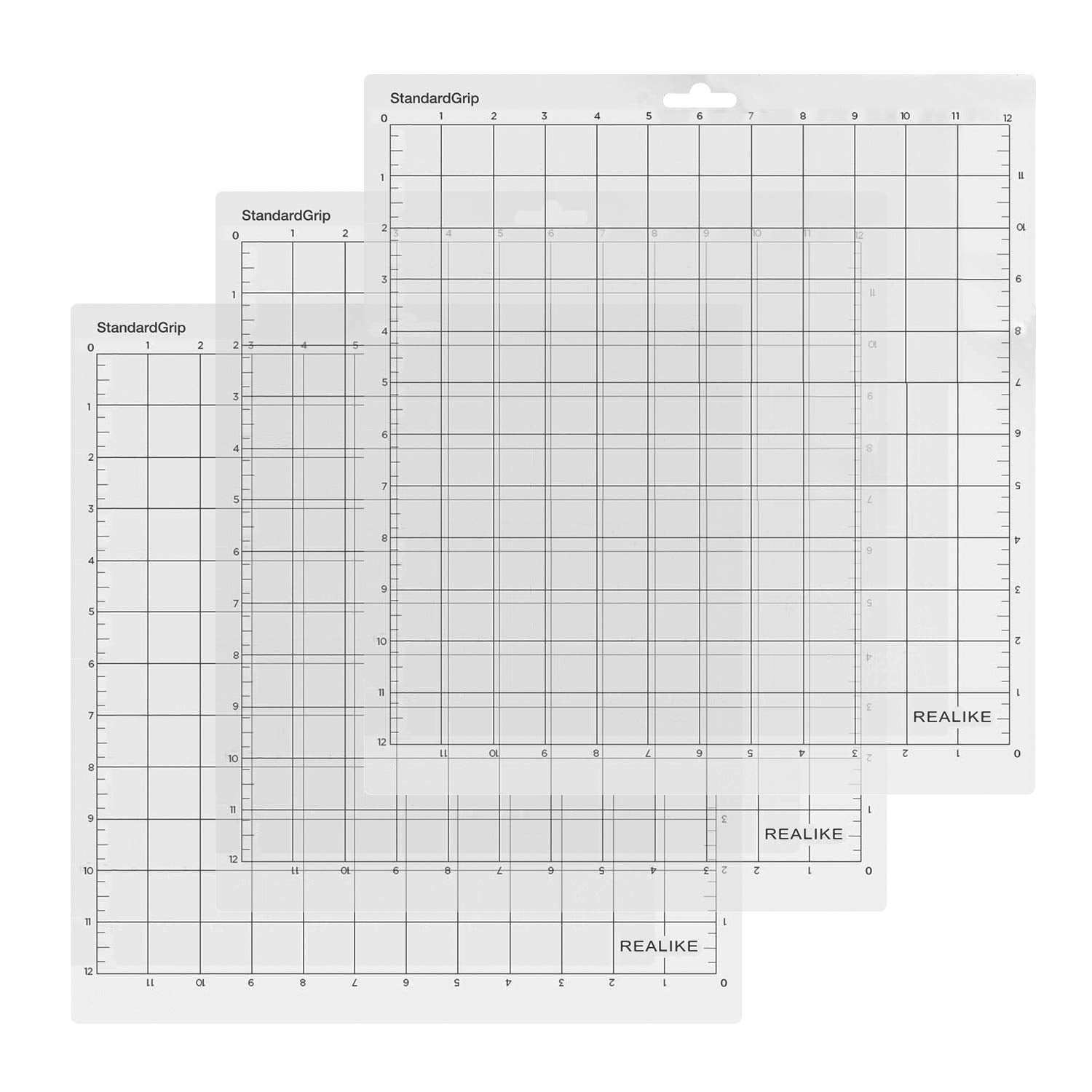 Buy now REALIKE 12x12 Cutting Mat Compatible with Cricut Maker 3/Maker 4/Maker/Explore 3/4/Air 2/Air/One(3 Mats), Gridded Adhesive Non-Slip Cut Mat for Crafts, Quilting, Sewing and All Arts (Variety) at indiglob india