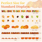 Fall Bulletin Board Decorations, 63 Pcs Pumpkin Classroom Set