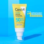 CeraVe Invisible Mineral Sunscreen SPF 50, Face Sunscreen, Travel Size | Skin Care, Sunscreen For Sensitive Skin, Zinc Oxide, Titanium Dioxide, Vitamin E, Niacinamide, Ceramides, Oil Free