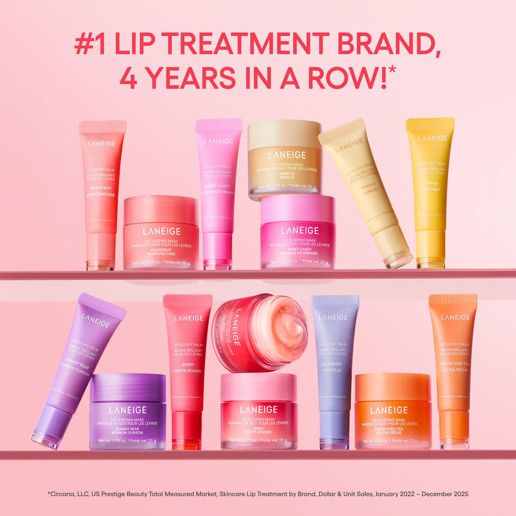 LANEIGE Lip Sleeping Mask: Korean Overnight Treatment For Dry Lips | Hydrating & Nourishing Overnight Lip Treatment Mask with Vitamin C, Shea & Murumuru Seed Butter | Now Build Your Own Bespoke Swirl
