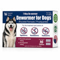 7-Way Dewormer for Dogs, Wormer for Tapeworms, Roundworms & Hookworms in Large Medium Dogs & Puppies (Over 10 lbs), with Praziquantel & Pyrantel Pamoate, 16 Tablets
