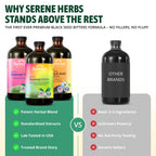 Serene Herbs Soursop Bitters Liquid & Black Seed Bundle – Organic Herbal Guanabana for Digestive Support & Immune Health – Vegan, Non-GMO – 32 oz (16 oz Each), (3 Pack)