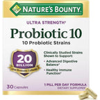 Nature's Bounty Probiotic 10 Daily Probiotic Supplement, 30 Capsules
