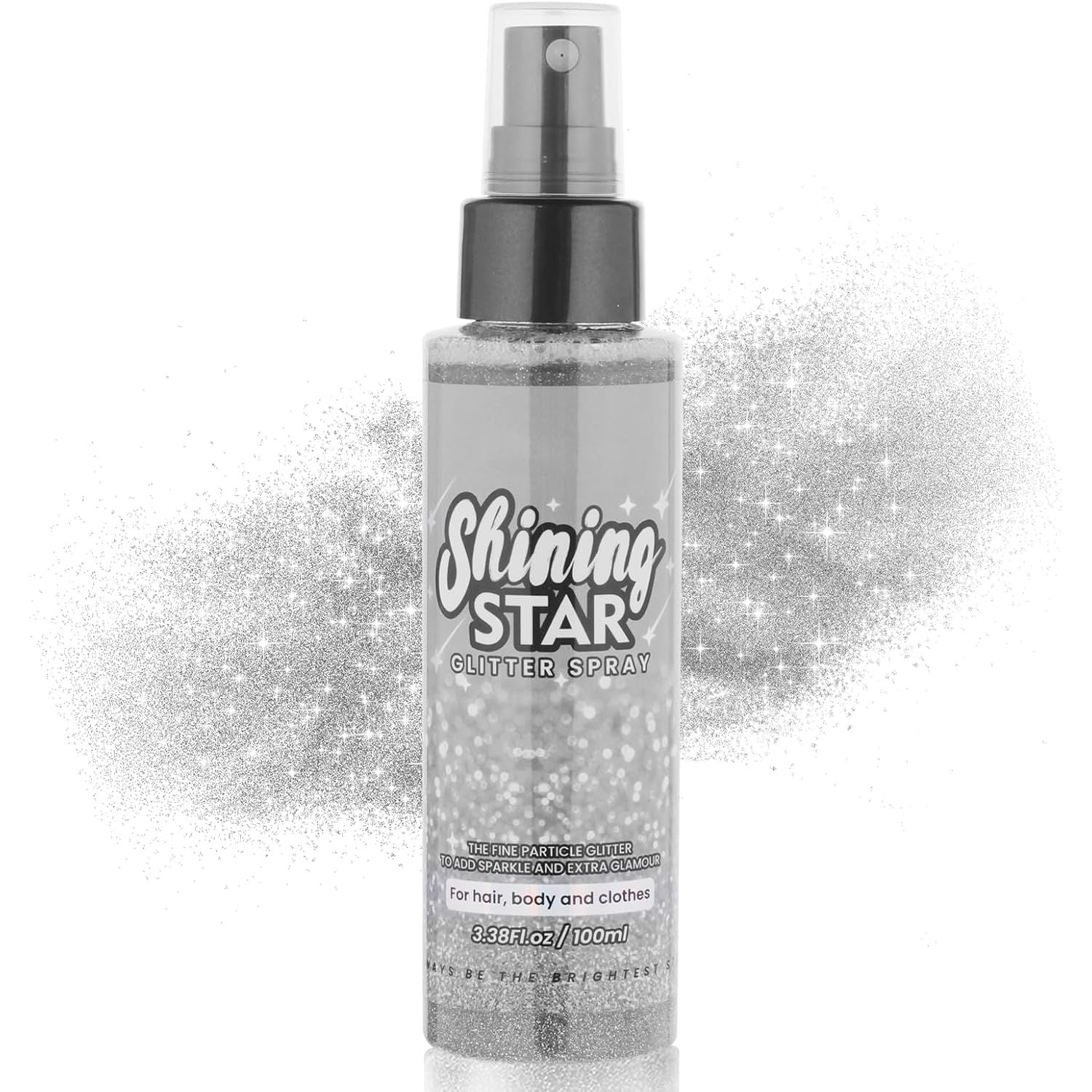 Buy now MEICOLY Silver Body Glitter Spray 2.1oz â€“ Waterproof Quick-Dry Shimmer Hairspray for Hair, Body & Clothes | Festival, Party, Prom Sparkle Silver body glitter spray at indiglob india