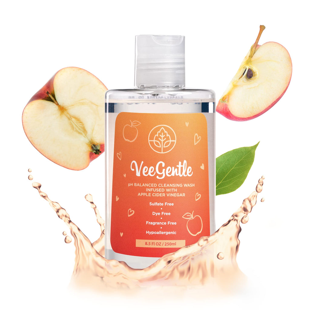 VeeFresh VeeGentle pH Balanced Feminine Wash - Apple Cider Vinegar, 250ml