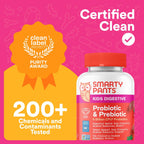 Buy now SmartyPants Kids Probiotic & Prebiotic Gummies for Digestive Health: Gut Health Supplement, Clinically Studied Prebiotic for Immune Support, Strawberry, 60 Count (30 Day Supply) at indiglob india