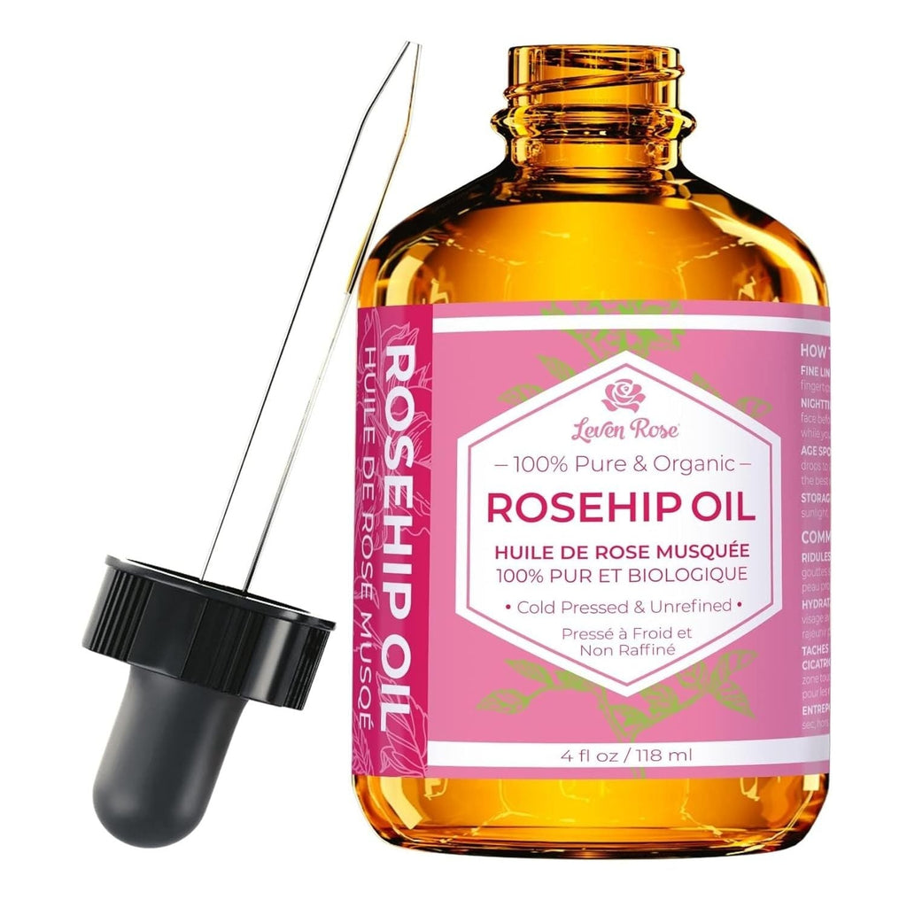 Buy now Leven Rose Rosehip Seed Oil for Face 1 oz - Pure Rosehip Oil for Face - Unrefined Cold Pressed Rosehip Oil for Body - Nighttime Face Moisturizer for Hair, Skin & Nails 1 Fl Oz (Pack of 1) at indiglob india