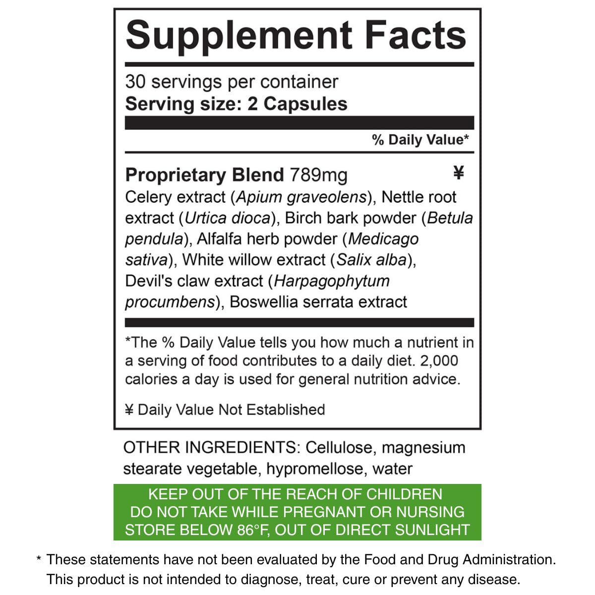 Lifetones Uric Acid Support Capsules – 7-Herb Formula with Boswellia, Devil's Claw, White Willow & Celery Seed – No Herbal Taste – Supports Healthy Uric Acid Levels & Joint Comfort – 60 Vegan Capsules