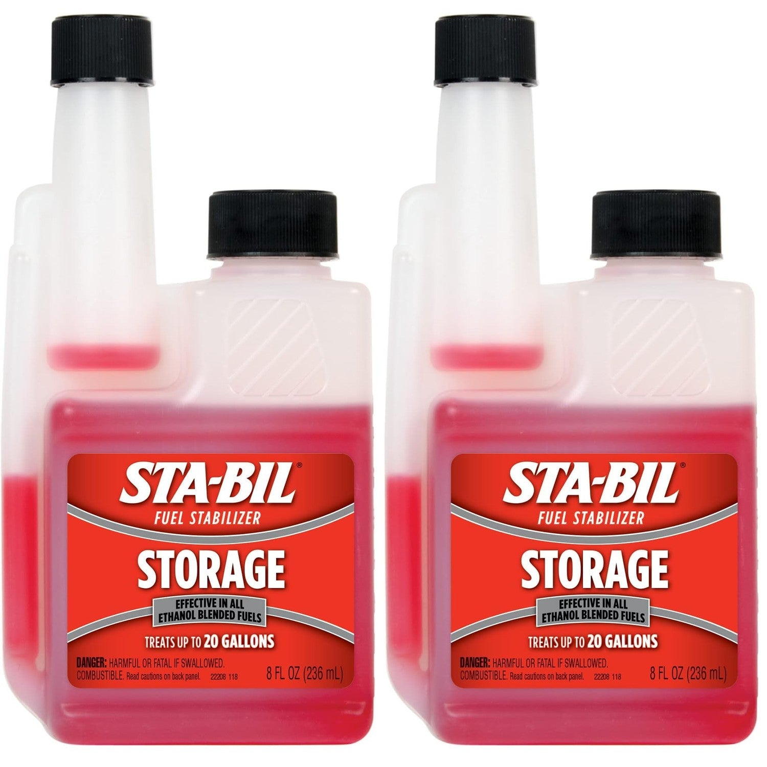 Buy now STA-BIL Storage Fuel Stabilizer | Keeps Fuel Fresh for 24 Months, Prevents Corrosion, Gasoline Treatment Additive that Protects System, Gas Stabilizer for Storage, 4 oz. 8 Fl. oz. (Pack of 2) Single at indiglob india