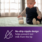 Philips Avent Natural Baby Bottles, Slow Flow, 4 oz, BPA-Free, 2-Pack