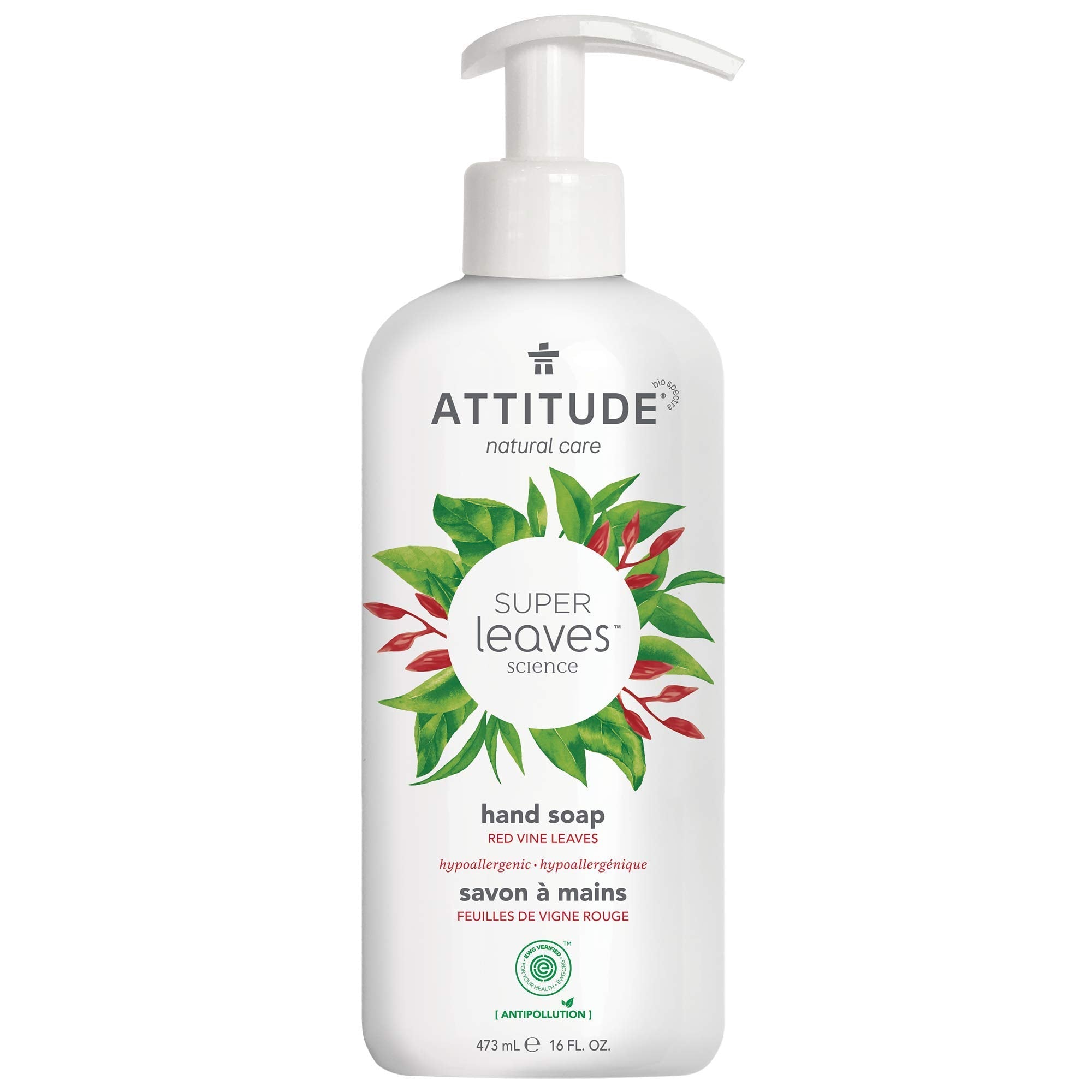 Buy now ATTITUDE Liquid Hand Soap, EWG Verified, Plant and Mineral-Based, Vegan Personal Care Products, Coconut & Wild Berries Scent, 16 Fl Oz at indiglob india