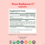 Pure Synergy Pure Radiance C Organic Vitamin C Capsules (90 Capsules) | 100% Natural, Whole Food, Non-GMO Supplement with Organic Camu Camu, For Immune & Collagen Support