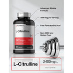 Horbaach L Citrulline Supplement for Men and Women | 2400 mg | 180 Capsules