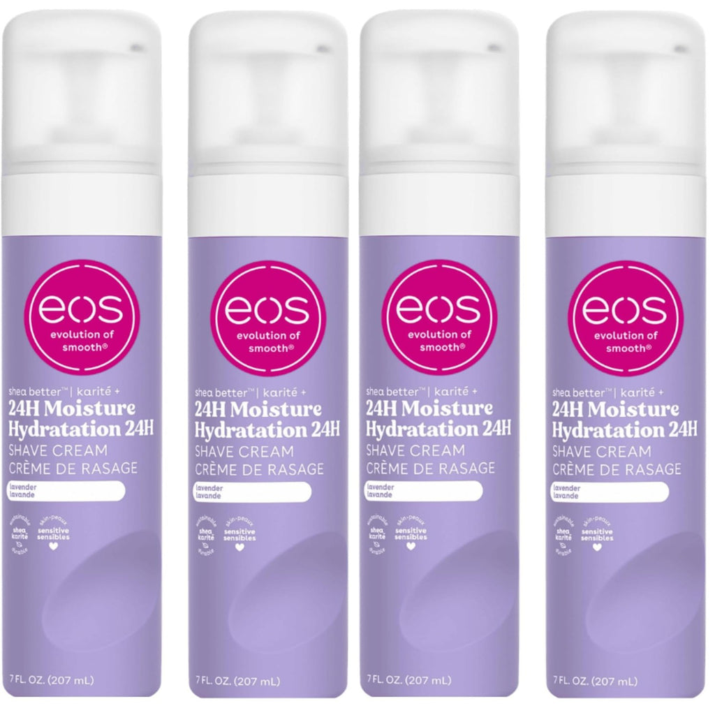 eos Shea Better Shave Cream- Lavender, Shea Butter, Aloe Vera, Moisturizing, Shaving Cream for Women, eos Shave Cream, 7 fl oz, 2-Pack