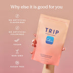 TRIP Calm Magnesium Glycinate Powder, Relaxation Drink Mix Pomegranate 30ct