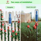 FINEST+ Upgraded Rain Gauge, 7" Freeze Proof Rain Gauge Outdoor Best Rated, Large Clear Numbers and Adjustable Height Rain Measuring Tool for Garden, Lawn and Farm