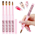 Buy now SAVILAND 3pcs Acrylic Nail Brush Set: Size 6,8,12 Professional Nail Brushes for Acrylic Application Acrylic Powder Nail Art Extension & 3D Carving Manicure Tools for Beginners Home DIY 4PCS Kolinsky Acrylic Nail Brush Set at indiglob india