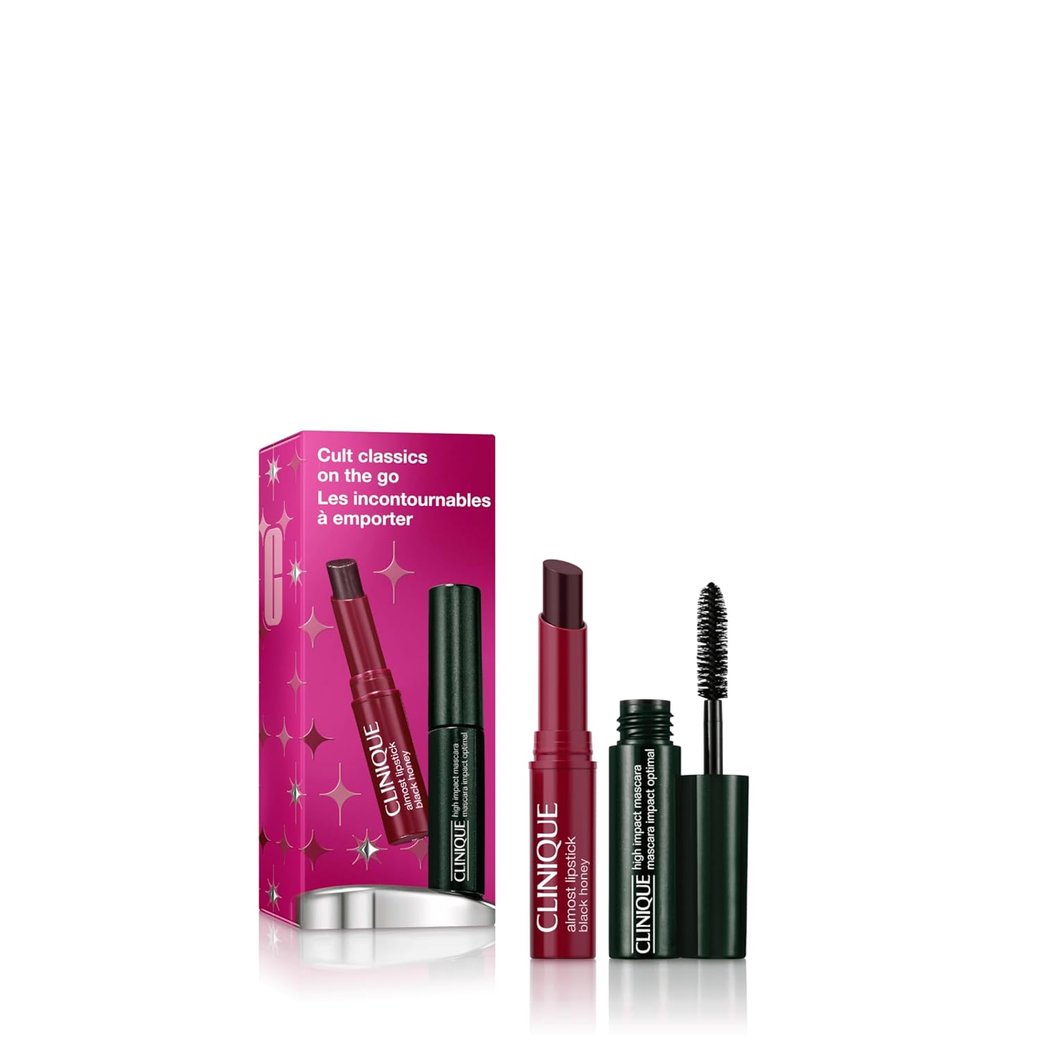 Buy now Clinique Almost Lipstick Tinted Lip Balm in 3 Iconic Shades Black Honey, Pink, and Nude Honey | Sheer + Lightweight 2-Piece Set at indiglob india