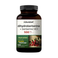 NatureBell Dihydroberberine with Berberine HCl - 120 Vegetarian Capsules - 500mg Dual Action Complex with GlucoVantage for High Absorption - Balanced Sugar & Heart Health Support*