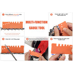 Hipa 12 Pack Chainsaw File, Chainsaw Sharpener Kit, 5/32", 3/16", 7/32", 1/8", 11/64", 13/64" Round Chainsaw Sharpening, 6 Inch Flat File,Depth Gauge,Quick Check Gauge, Chain Saw Sharpener